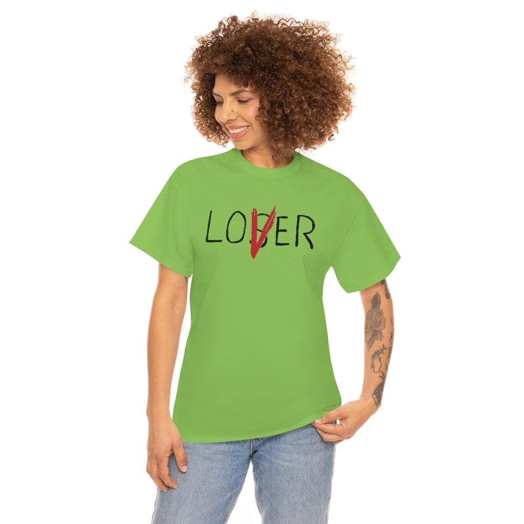 Loser Lover | Unisex | Heavy Cotton | T-Shirt | Horror | Pennywise | Literature | Movie