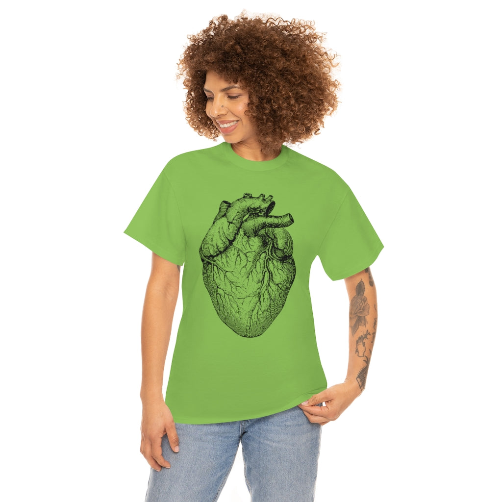 Human Heart | Unisex | Heavy Cotton | T-Shirt | Love | Valentine | Heart | Anatomy | Romance | Love