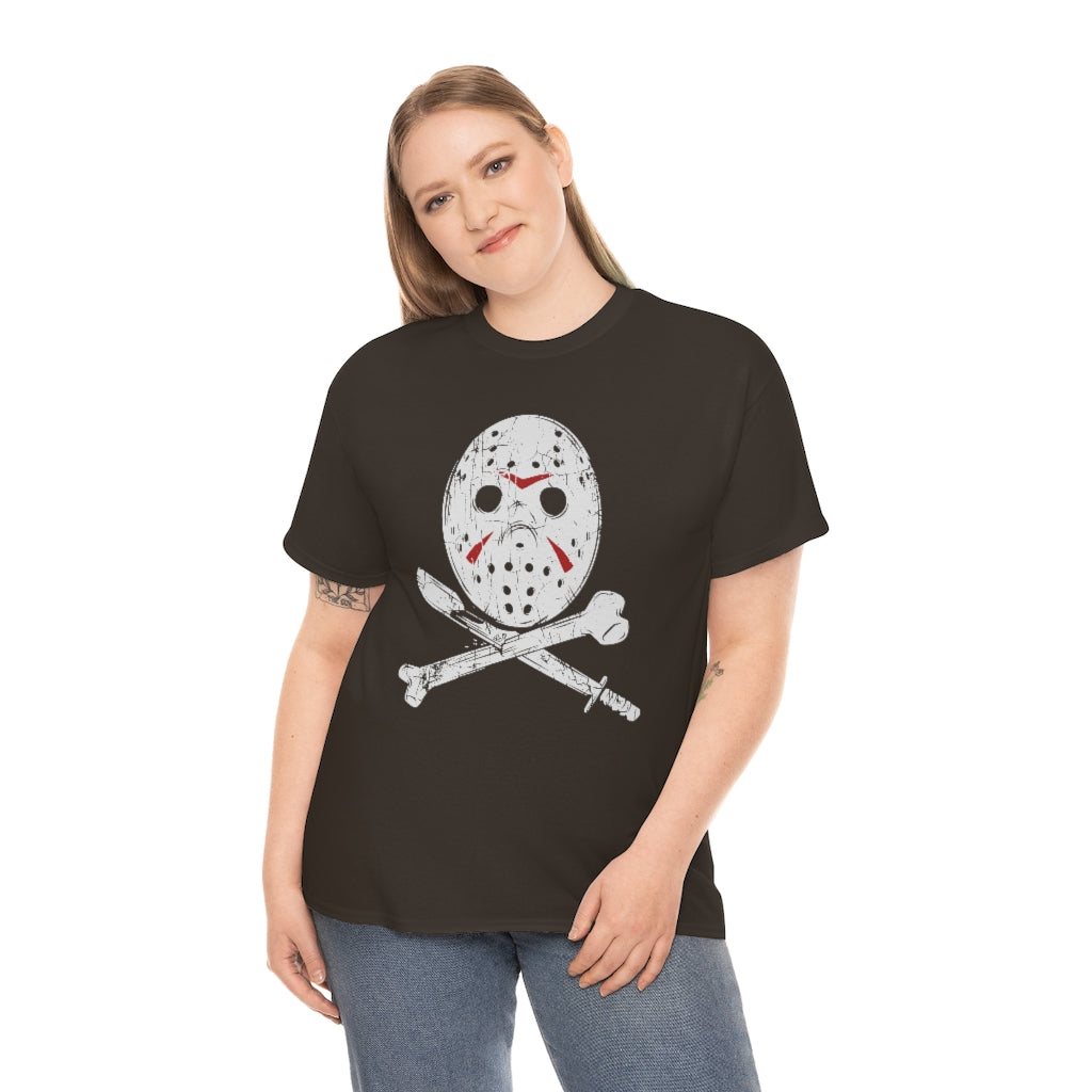 Hockey Mask | Unisex | Heavy Cotton | T-Shirt | Horror | Friday the 13th | Jason