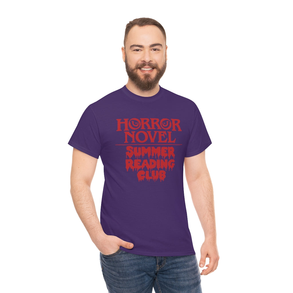 Horror Novel Summer Reading Club | Unisex | Heavy Cotton | T-Shirt | Book Worm | Horror Fan