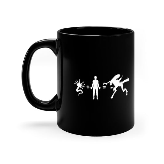 Alien Arithmetic | Mug | Ceramic | 11 oz | Sci Fi | Xenomorph | Math | Funny | Face Hugger | Alien Movie