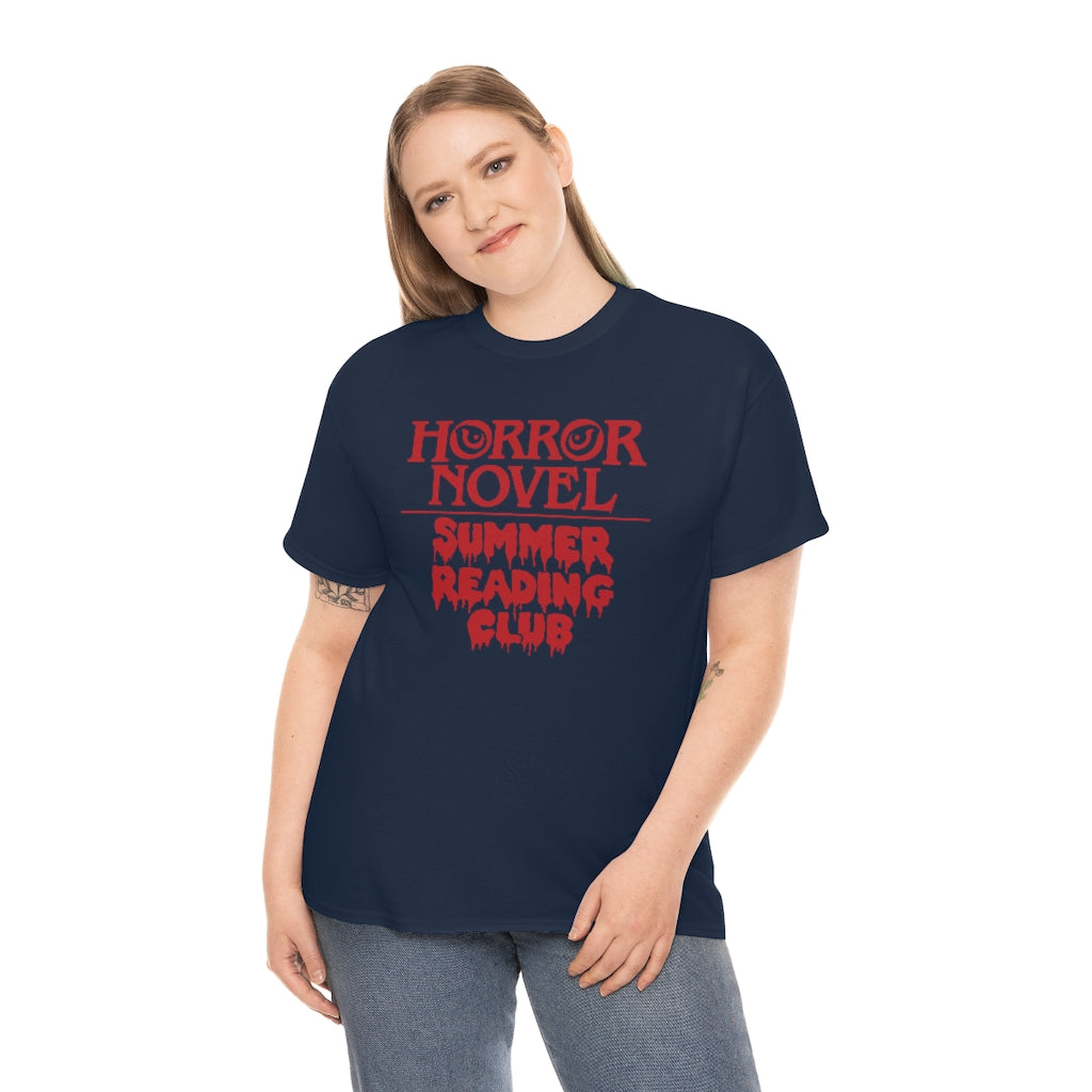 Horror Novel Summer Reading Club | Unisex | Heavy Cotton | T-Shirt | Book Worm | Horror Fan