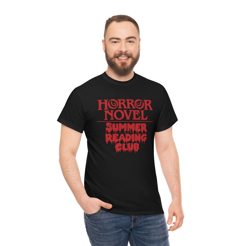 Horror Novel Summer Reading Club | Unisex | Heavy Cotton | T-Shirt | Book Worm | Horror Fan