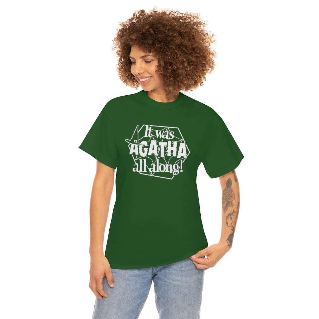 It Was Agatha All Along! | Unisex | Heavy Cotton | T-Shirt | Bewitched | Witchcraft | TV | Retro