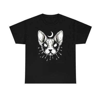 Occult Cat | Unisex | Heavy Cotton | T-Shirt | Halloween | Wiccan | Black Magic | Gothic