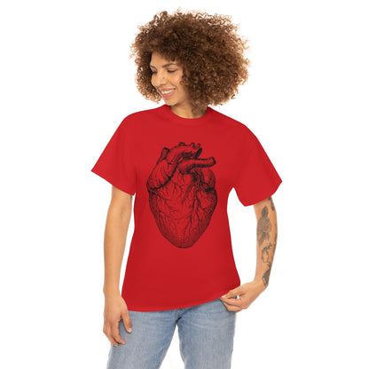 Human Heart | Unisex | Heavy Cotton | T-Shirt | Love | Valentine | Heart | Anatomy | Romance | Love