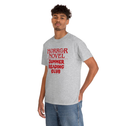 Horror Novel Summer Reading Club | Unisex | Heavy Cotton | T-Shirt | Book Worm | Horror Fan