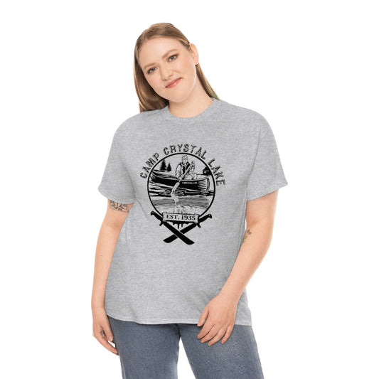 Camp Crystal Lake | Unisex | Heavy Cotton | T-Shirt | Friday 13th | Horror | Jason Voorhees