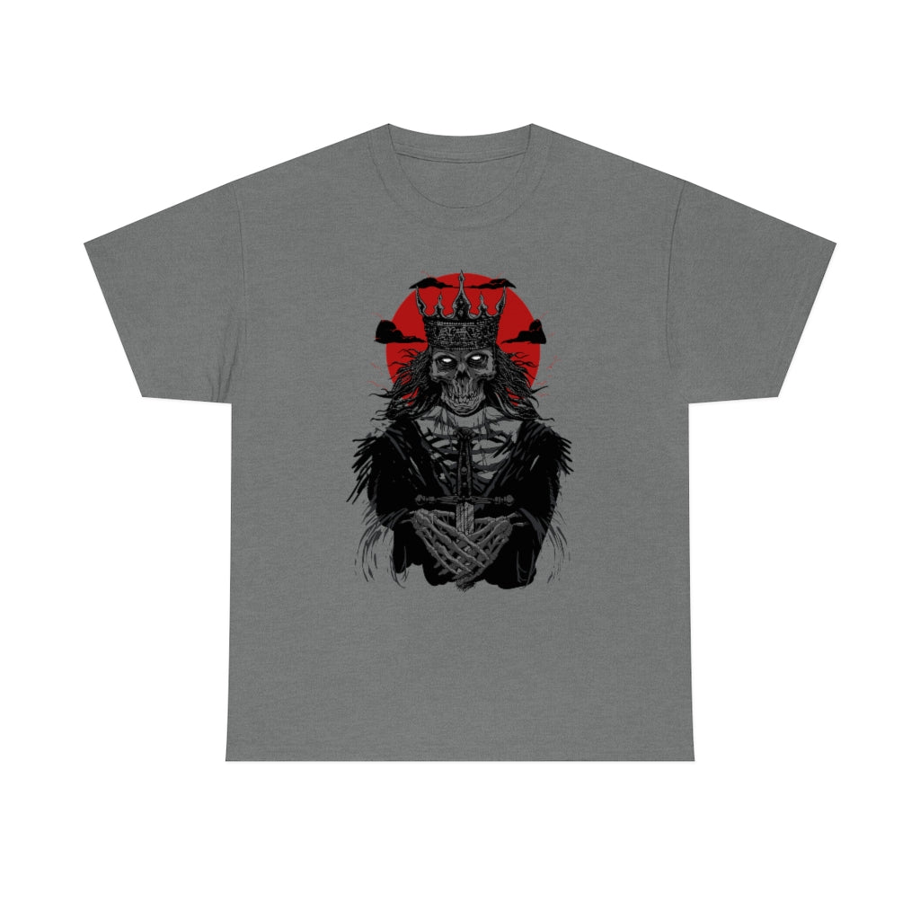 Corpse Skull King | Unisex | Heavy Cotton | T-Shirt | Evil | Scary | Skeleton