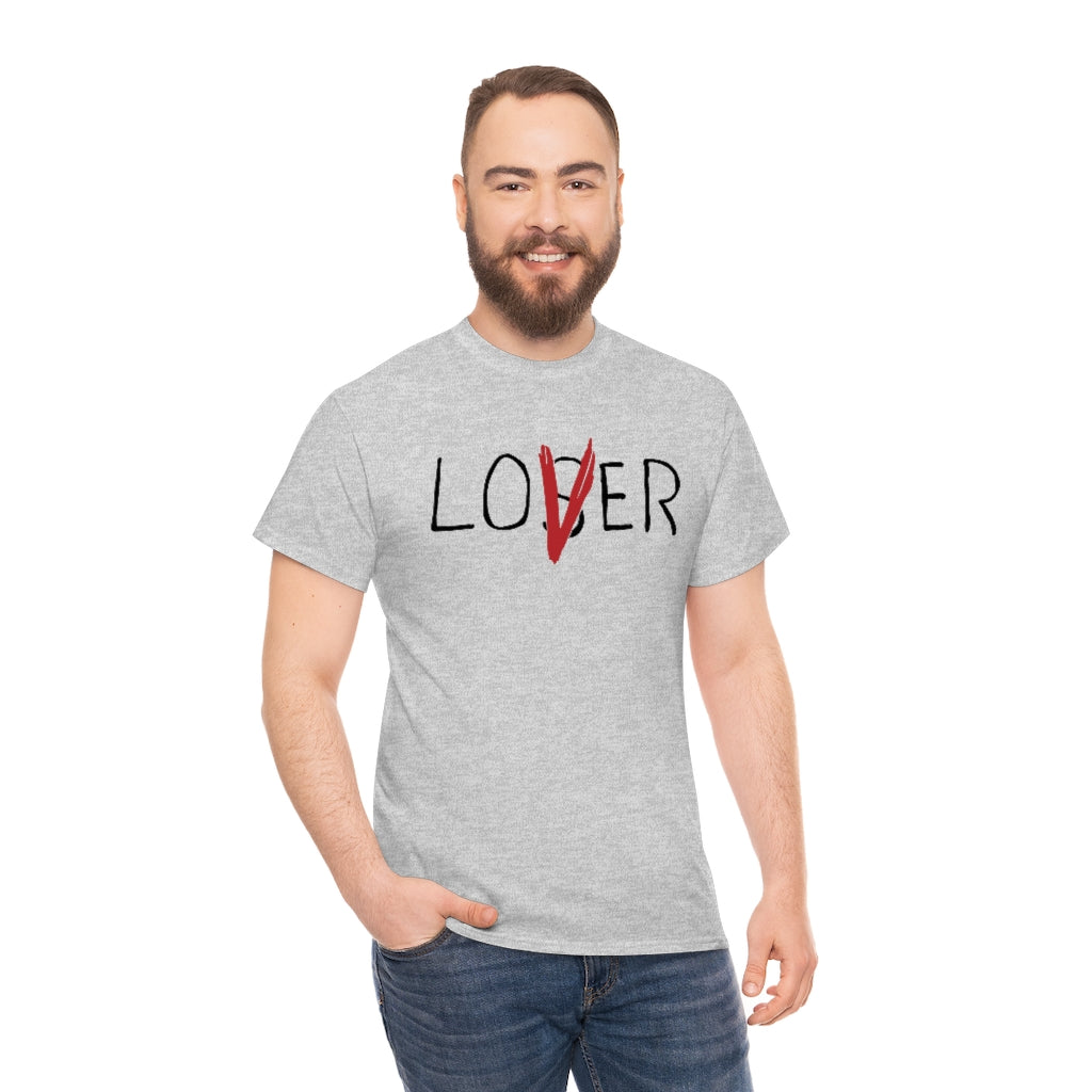 Loser Lover | Unisex | Heavy Cotton | T-Shirt | Horror | Pennywise | Literature | Movie