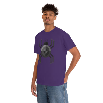 Black Spider | Unisex | Heavy Cotton | T-Shirt | Geometric | Arachnid