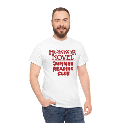 Horror Novel Summer Reading Club | Unisex | Heavy Cotton | T-Shirt | Book Worm | Horror Fan