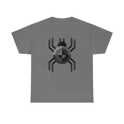 Black Spider | Unisex | Heavy Cotton | T-Shirt | Geometric | Arachnid