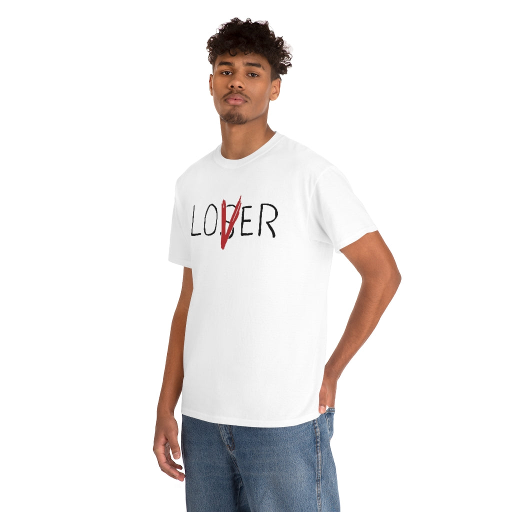 Loser Lover | Unisex | Heavy Cotton | T-Shirt | Horror | Pennywise | Literature | Movie