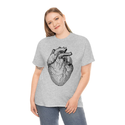 Human Heart | Unisex | Heavy Cotton | T-Shirt | Love | Valentine | Heart | Anatomy | Romance | Love