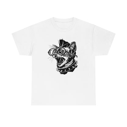 Punk Rock Cat | Unisex | Heavy Cotton | T-Shirt | Punk Music | Cat Lover