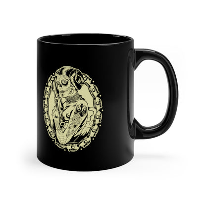 Rebellion Princess  | Mug | 11 oz | Ceramic | Funny | Sci fi | Leia | Sugar Skull