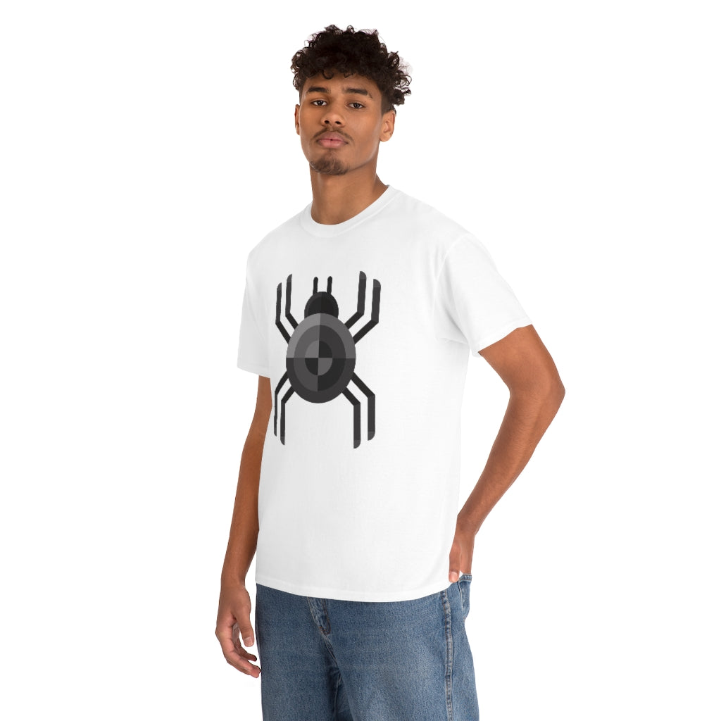 Black Spider | Unisex | Heavy Cotton | T-Shirt | Geometric | Arachnid