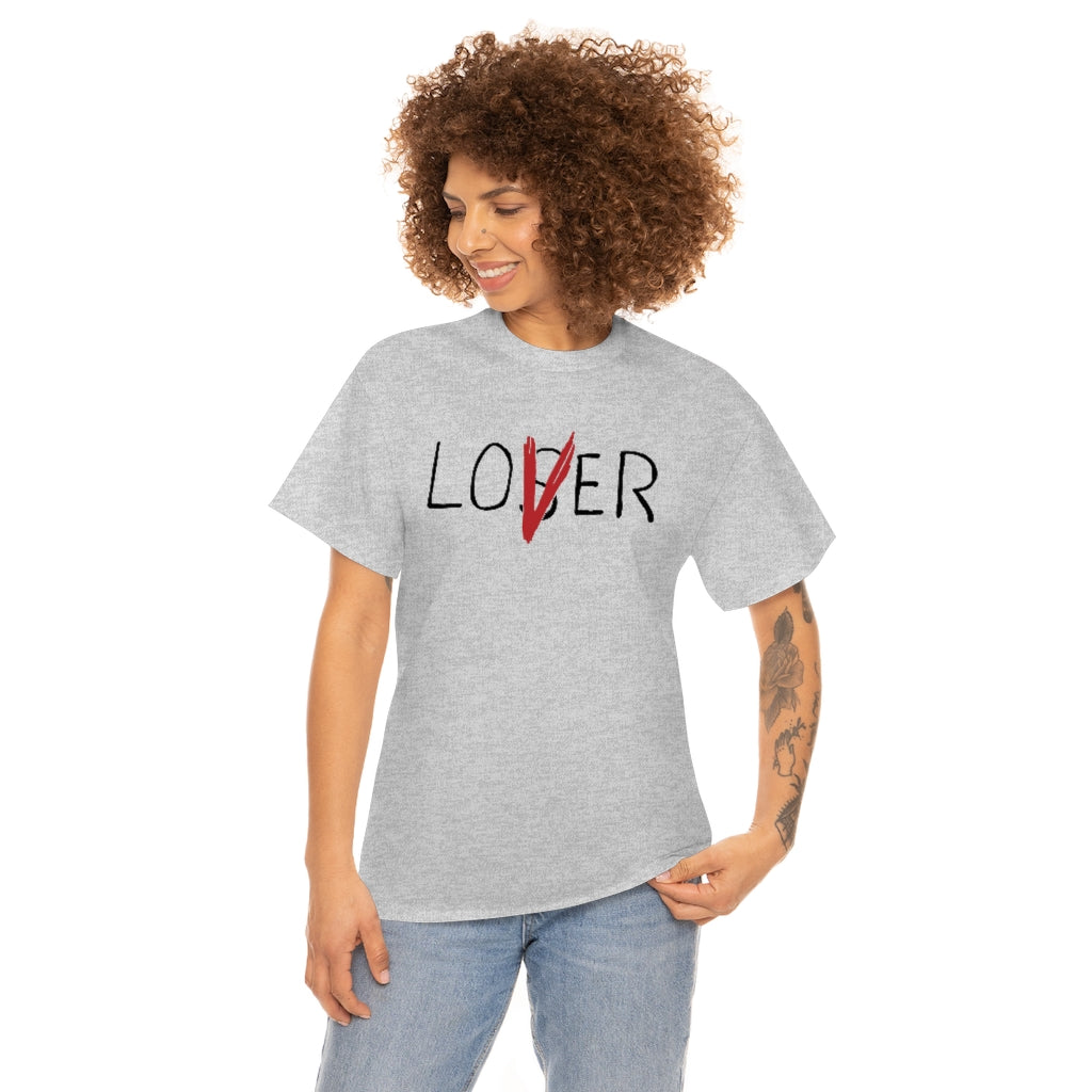 Loser Lover | Unisex | Heavy Cotton | T-Shirt | Horror | Pennywise | Literature | Movie