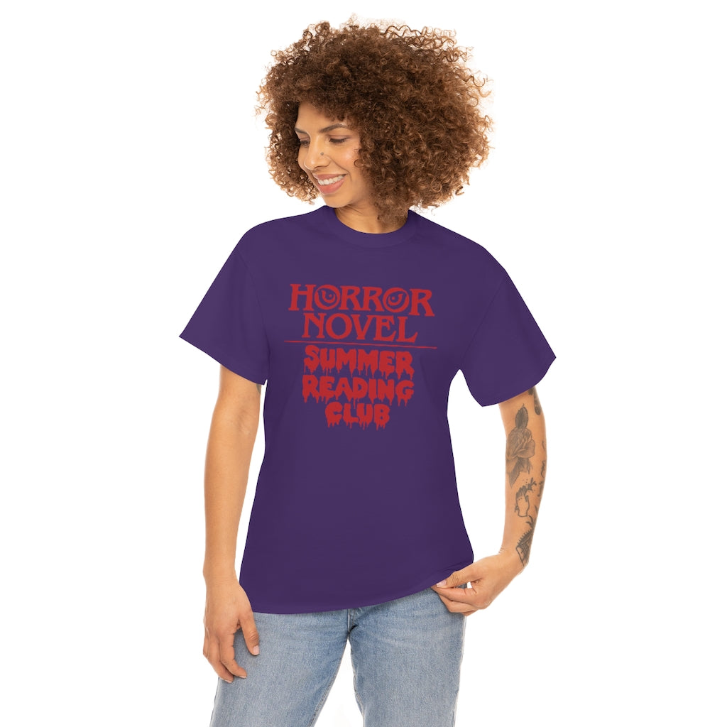 Horror Novel Summer Reading Club | Unisex | Heavy Cotton | T-Shirt | Book Worm | Horror Fan