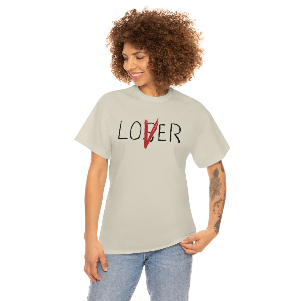 Loser Lover | Unisex | Heavy Cotton | T-Shirt | Horror | Pennywise | Literature | Movie