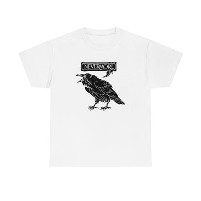 Nevermore | The Raven | Unisex | Heavy Cotton | T-Shirt | Edgar Allan Poe | Literature | Poetry | Gothic