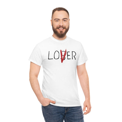 Loser Lover | Unisex | Heavy Cotton | T-Shirt | Horror | Pennywise | Literature | Movie