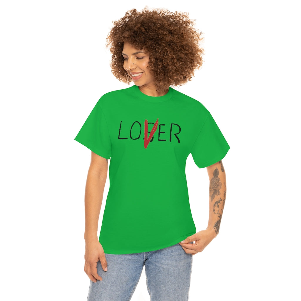 Loser Lover | Unisex | Heavy Cotton | T-Shirt | Horror | Pennywise | Literature | Movie