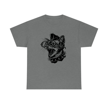 Punk Rock Cat | Unisex | Heavy Cotton | T-Shirt | Punk Music | Cat Lover