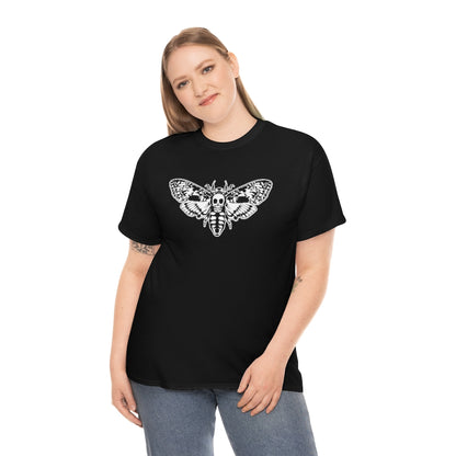 Death's Head Moth | Unisex | Heavy Cotton | T-Shirt | Skull | Horror | Hannibal | Movie