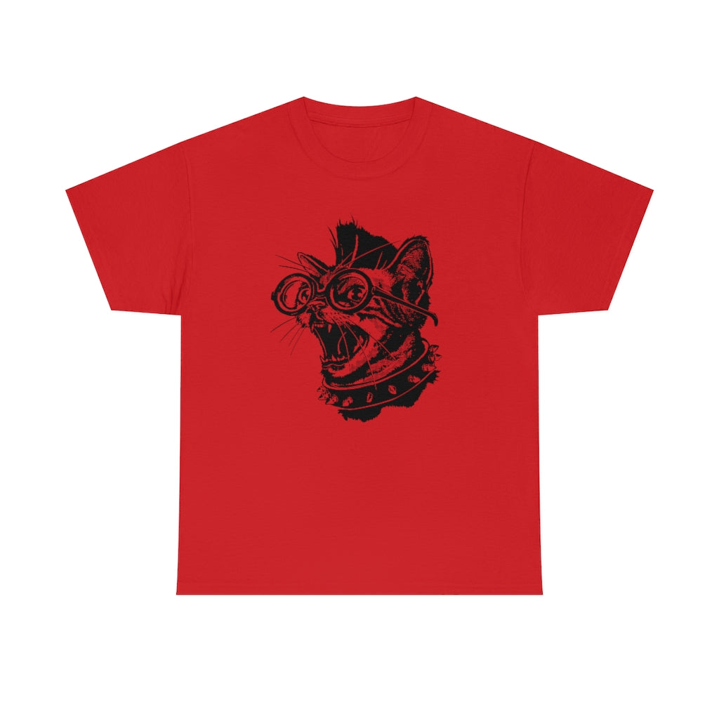 Punk Rock Cat | Unisex | Heavy Cotton | T-Shirt | Punk Music | Cat Lover