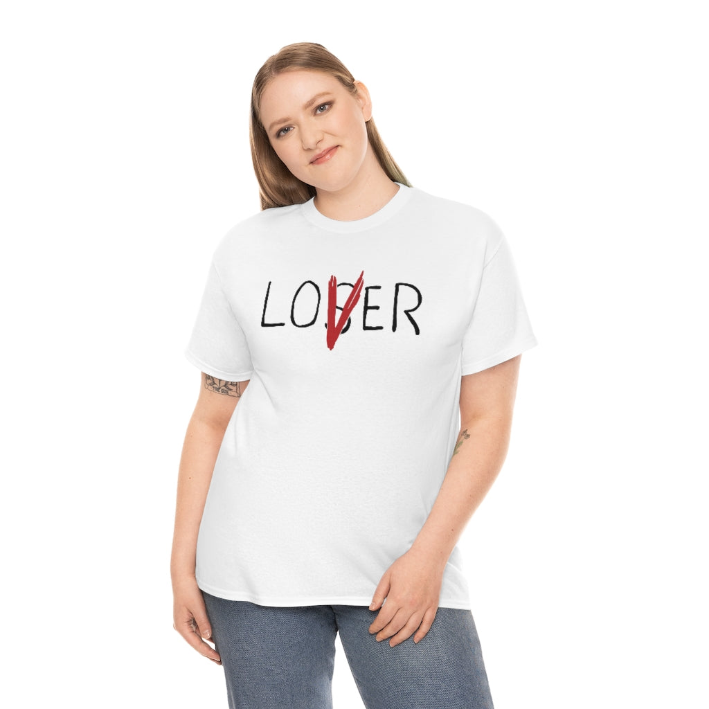 Loser Lover | Unisex | Heavy Cotton | T-Shirt | Horror | Pennywise | Literature | Movie