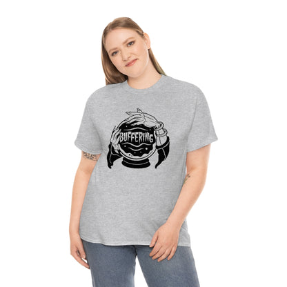 Crystal Ball Buffering | Unisex | Heavy Cotton | T-Shirt | Fortune Telling | Funny | Occult