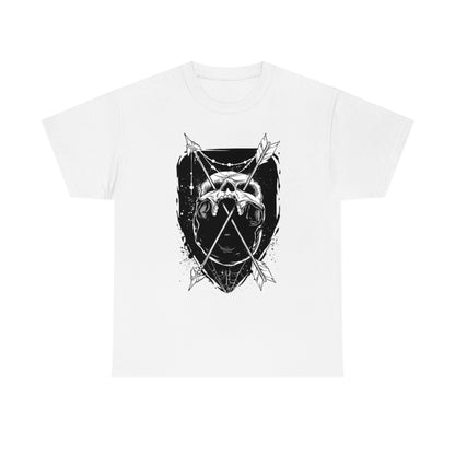 Arrows Through Skull | Unisex | Heavy Cotton | T-Shirt | Gothic | Indigenous | Death