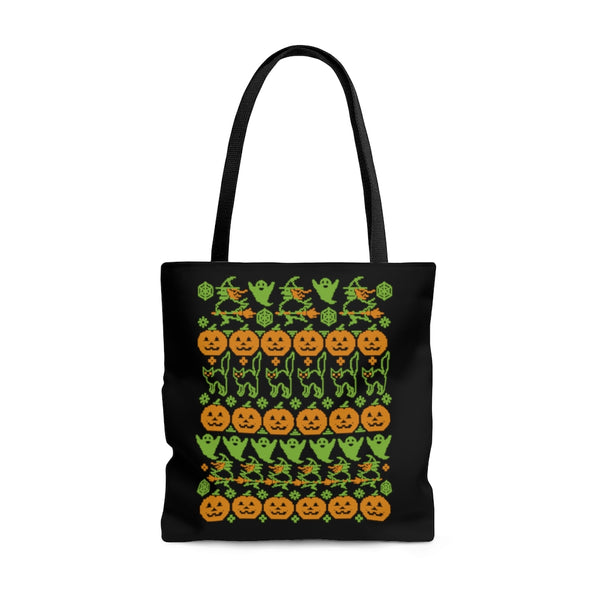 Ugly Sweater Pattern Halloween - Tote Bag
