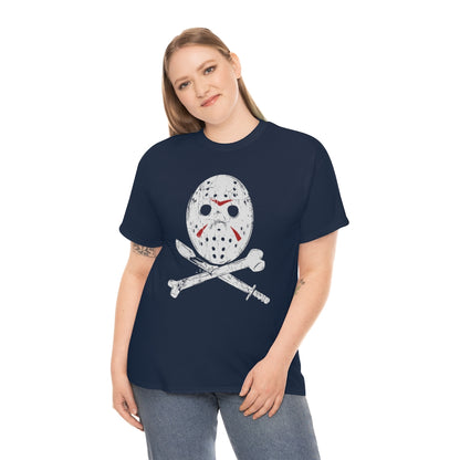 Hockey Mask | Unisex | Heavy Cotton | T-Shirt | Horror | Friday the 13th | Jason