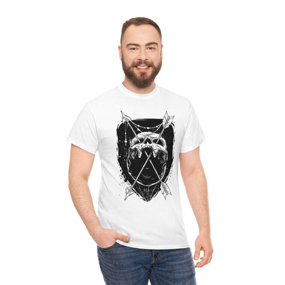 Arrows Through Skull | Unisex | Heavy Cotton | T-Shirt | Gothic | Indigenous | Death