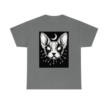 Occult Cat | Unisex | Heavy Cotton | T-Shirt | Halloween | Wiccan | Black Magic | Gothic