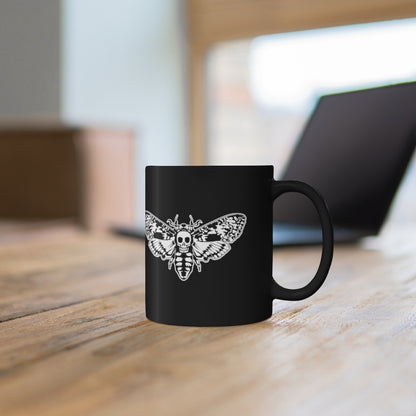 Death's Head Moth | Mug | Ceramic | 11 oz | Skull | Horror | Hannibal | Movie