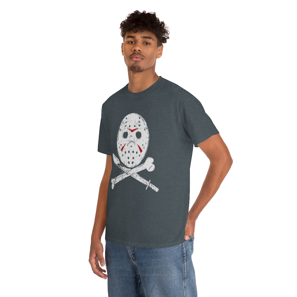 Hockey Mask | Unisex | Heavy Cotton | T-Shirt | Horror | Friday the 13th | Jason