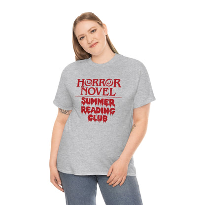 Horror Novel Summer Reading Club | Unisex | Heavy Cotton | T-Shirt | Book Worm | Horror Fan