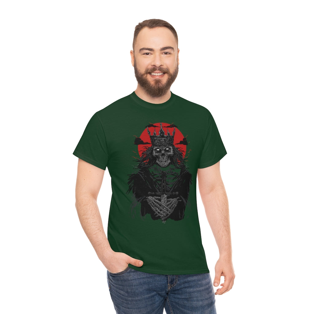 Corpse Skull King | Unisex | Heavy Cotton | T-Shirt | Evil | Scary | Skeleton