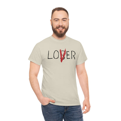 Loser Lover | Unisex | Heavy Cotton | T-Shirt | Horror | Pennywise | Literature | Movie