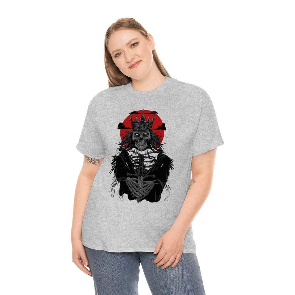 Corpse Skull King | Unisex | Heavy Cotton | T-Shirt | Evil | Scary | Skeleton