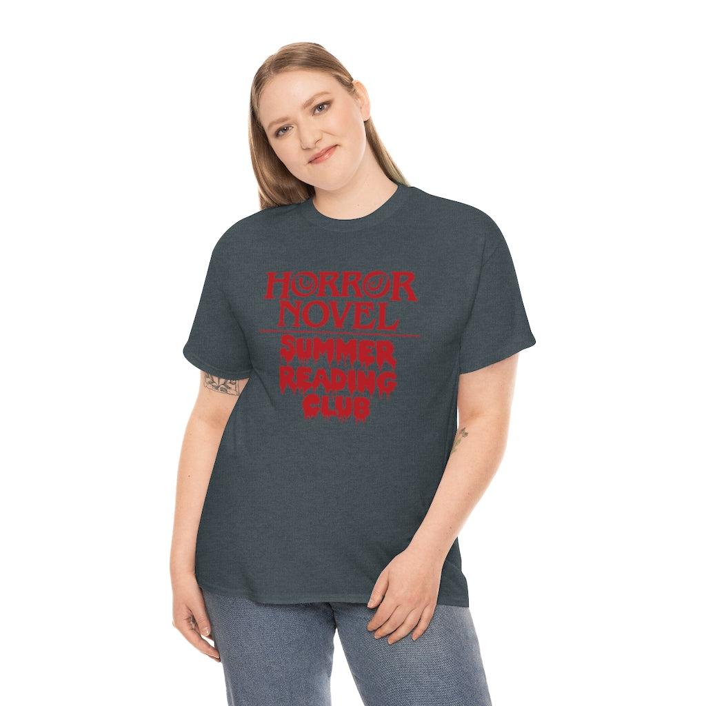 Horror Novel Summer Reading Club | Unisex | Heavy Cotton | T-Shirt | Book Worm | Horror Fan