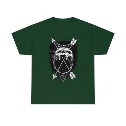 Arrows Through Skull | Unisex | Heavy Cotton | T-Shirt | Gothic | Indigenous | Death