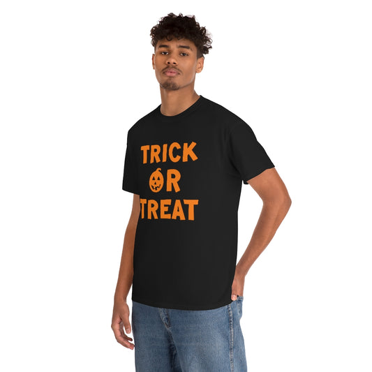 Trick Or Treat | Unisex | Heavy Cotton | T-Shirt | Pumpkin | Halloween | Gift