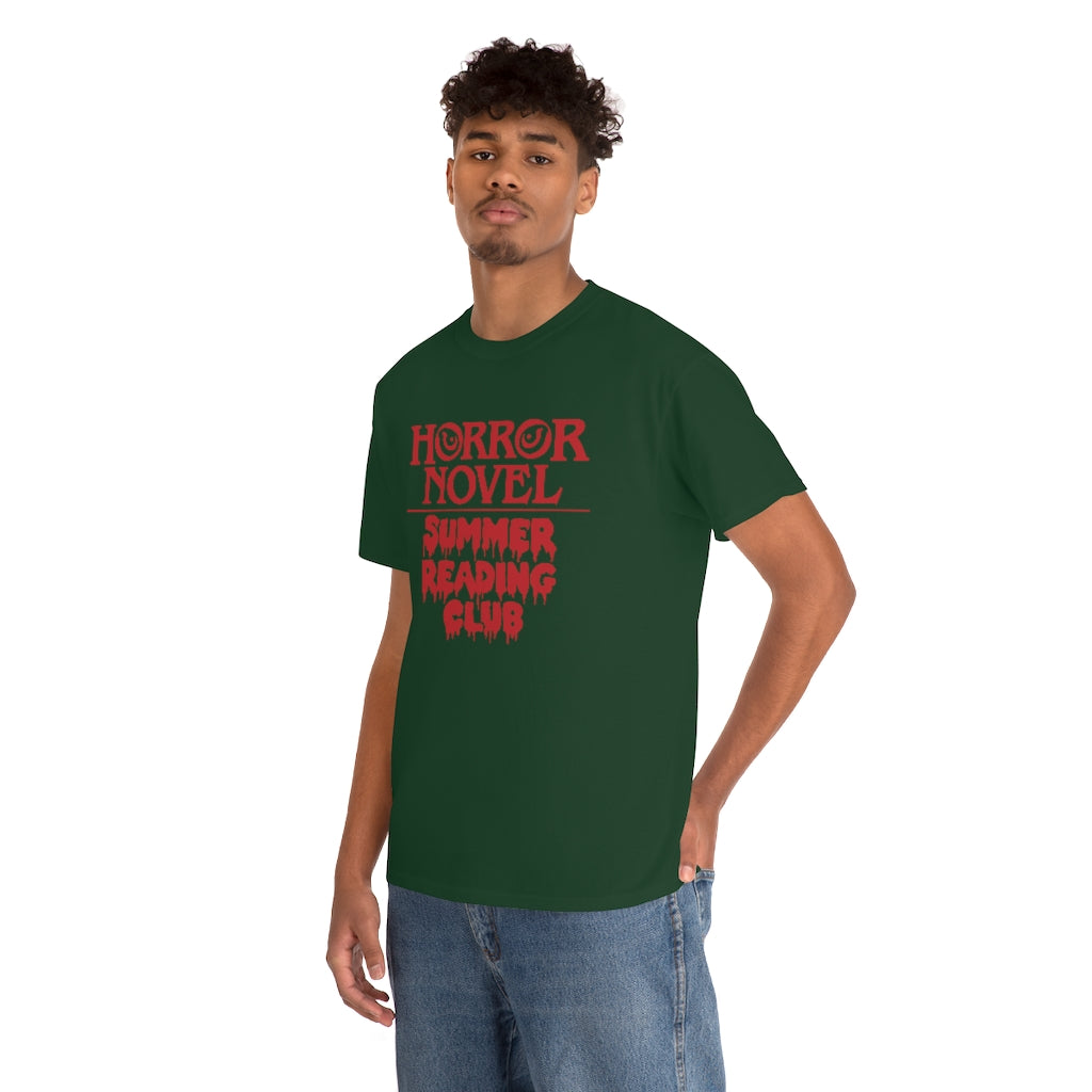 Horror Novel Summer Reading Club | Unisex | Heavy Cotton | T-Shirt | Book Worm | Horror Fan