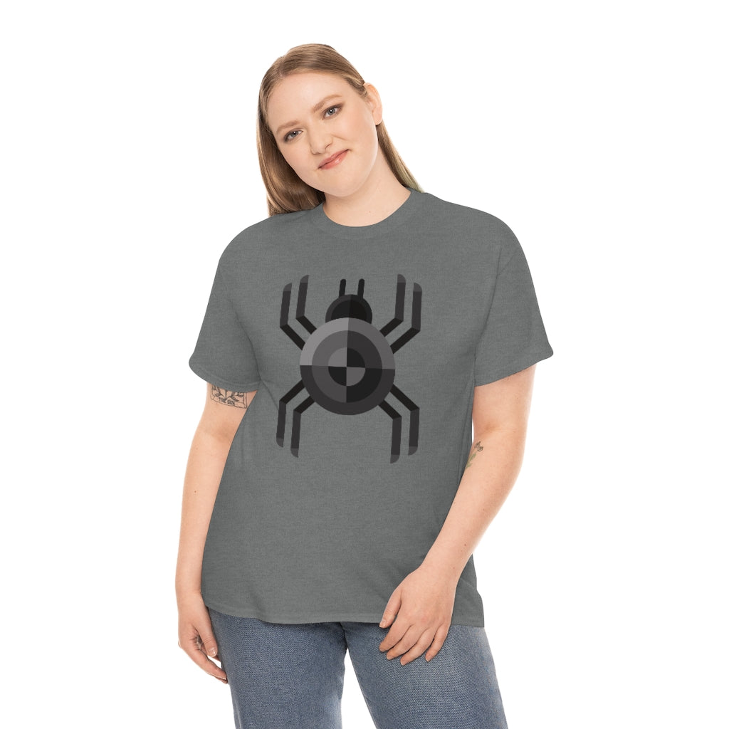 Black Spider | Unisex | Heavy Cotton | T-Shirt | Geometric | Arachnid