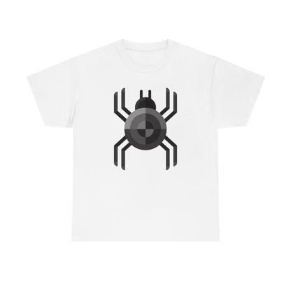 Black Spider | Unisex | Heavy Cotton | T-Shirt | Geometric | Arachnid